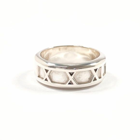 TIFFANY & Co. Tiffany Atlas Ring 925 Sterling Silver 10.5mm Women's